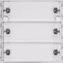 Gira KNX RF radio pogu sensors 3-gang System 55, tīri balts spīdīgs 510300