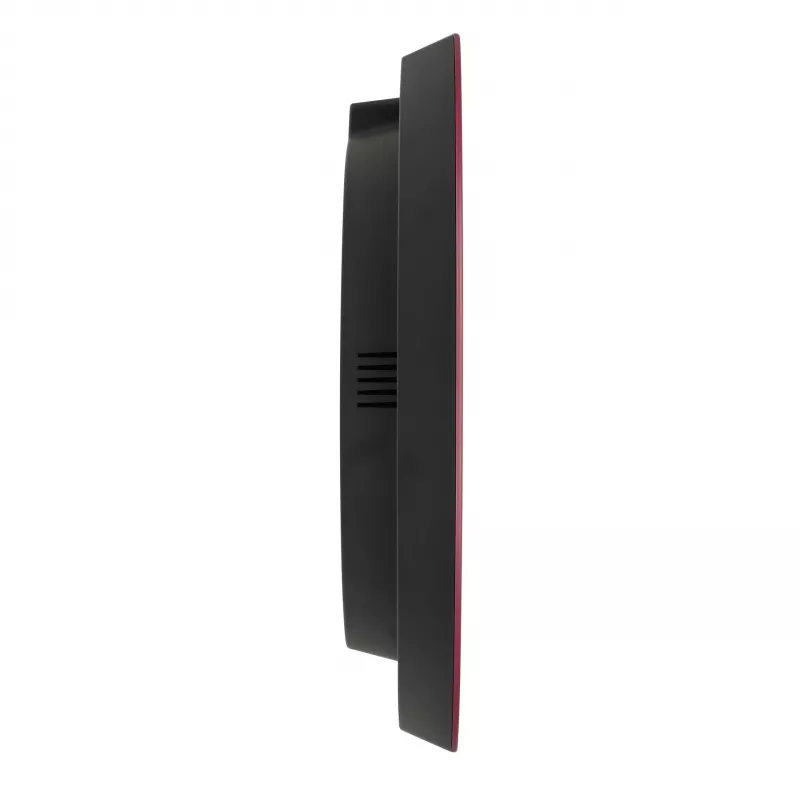 TFA Dostmann 60.3554.05 radio kontrolēts sienas pulkstenis, sarkans, 320 mm diametrā