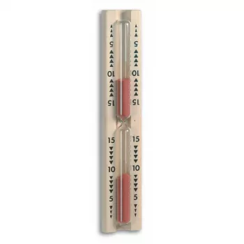 TFA Dostmann pirts smilšu pulkstenis, dižskābardis, 15 minūtes, sienas stiprinājums, 33 x 53 x 286 mm 40.1001