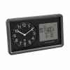 TFA Dostmann 60.3552.01 radio kontrolēti vadāms sienas pulkstenis, melns