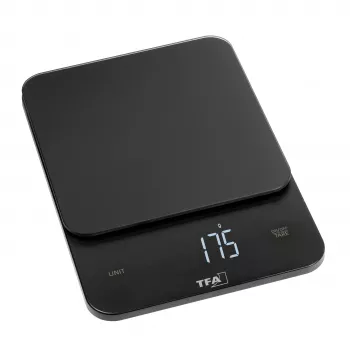 TFA Dostmann Brownie digitālie virtuves svari melni 5 kg 50.2008.01
