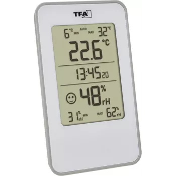 TFA Dostmann 30.5057.02 digitālais termo-higrometrs iekštelpām, balts