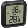 TFA Dostmann digitālais termohigrometrs iegultai montāžai, melns 30.5061.01