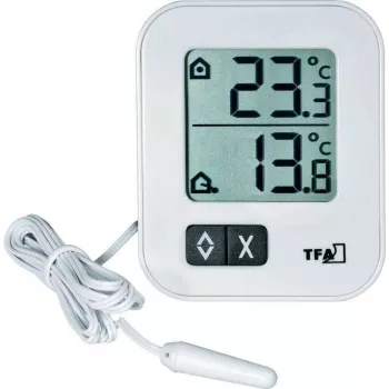 TFA Dostmann 30.1043.02 digitālais termo-higrometrs, balts