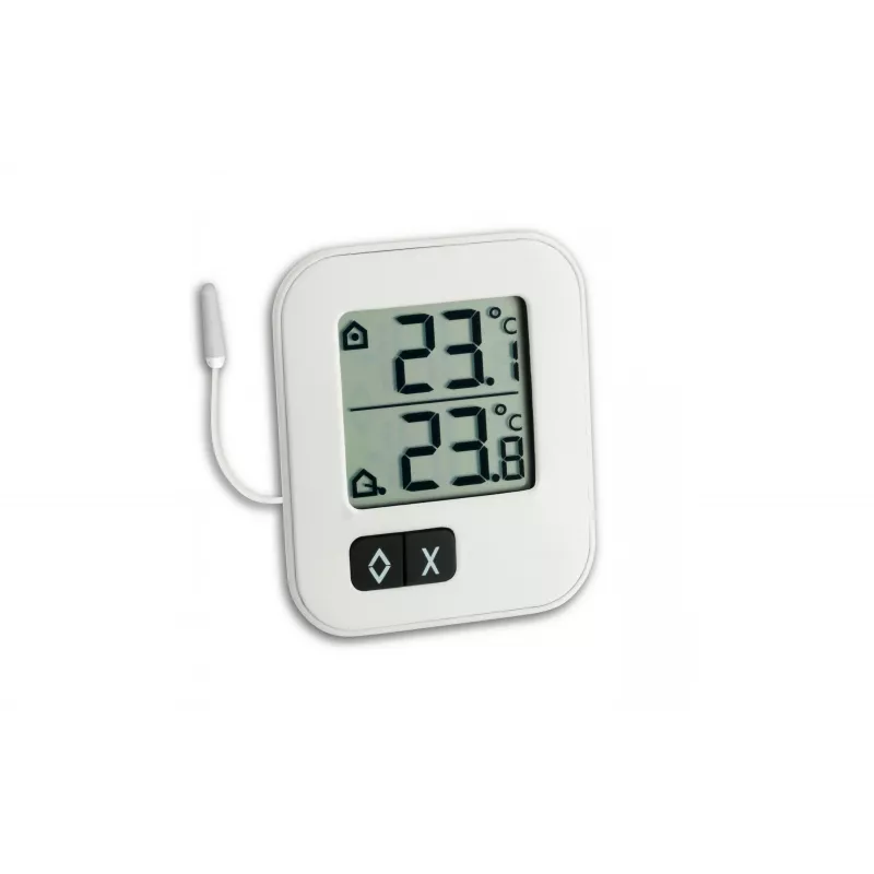 TFA Dostmann 30.1043.02 digitālais termo-higrometrs, balts