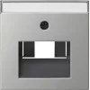 Gira System 55 vāciņš UAE/IAE un tīkla ligzdām, nerūsējošais tērauds, matēts 0284600