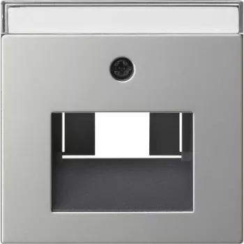 Gira System 55 vāciņš UAE/IAE un tīkla ligzdām, nerūsējošais tērauds, matēts 0284600