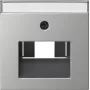 Gira System 55 vāciņš UAE/IAE un tīkla ligzdām, nerūsējošais tērauds, matēts 0284600
