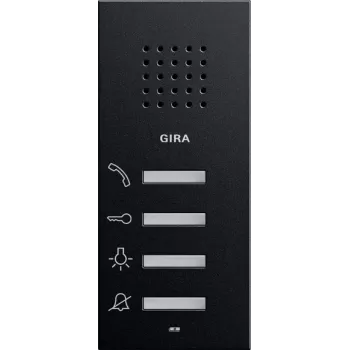 Gira Audio iekštelpu stacija 1250005 virsapmetuma System 55 melna