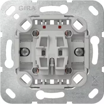 GIRA 310900 pārslēga slēdža ieliktnis, 2 polu, 10 A, 250 V, iedziļinātai montāžai
