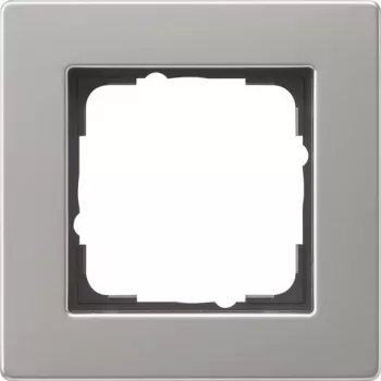 Gira E2 nerūsējošā tērauda 1 vietas plakans rāmis 0211335