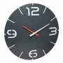 TFA Dostmann Design radio kontrolējamie sienas pulkstenis Contour, melns/balts (60.3536.10)