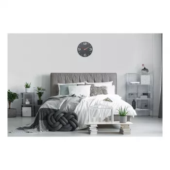 TFA Dostmann Design radio kontrolējamie sienas pulkstenis Contour, melns/balts (60.3536.10)