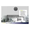 TFA Dostmann Design radio kontrolējamie sienas pulkstenis Contour, melns/balts (60.3536.10)