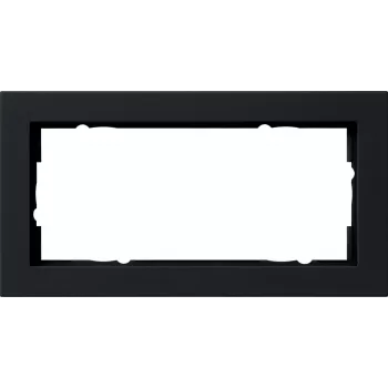 Gira rāmja pārsegs 2 vietu melns spīdīgs System 55 100209