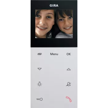 Gira 123927 Video iekštelpu stacija AP Plus System 55 tīri balta matēta