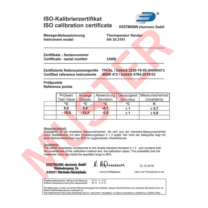 TFA Dostmann 30.3181.K bezvadu term sensors 868 MHz