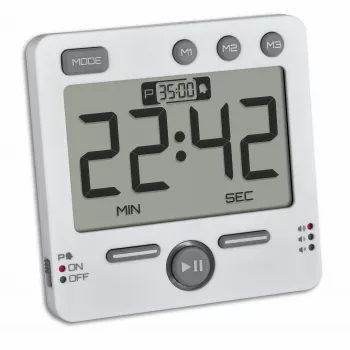 TFA Dostmann 99HOURS digitālais taimeris, balts, 38.2049.02