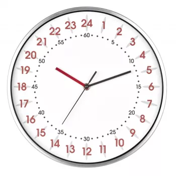 TFA Dostmann 60.3069.02 kvarca sienas pulkstenis 304 mm x 48 mm alumīnija