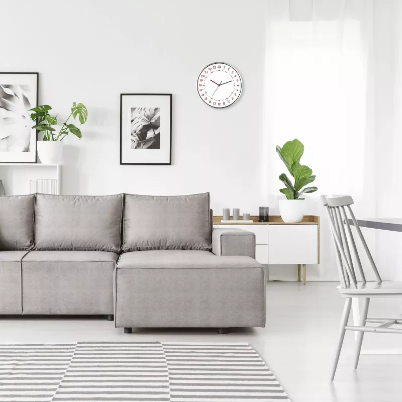 TFA Dostmann 60.3069.02 kvarca sienas pulkstenis 304 mm x 48 mm alumīnija