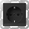 Gira 4170005 SCHUKO kontaktligzda ar LED orientācijas apgaismojumu un spilgtuma sensoru, System 3000, tīri balta spīdīga