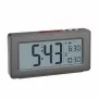 TFA Dostmann 60.2563.10 radio vadības modinātājpulkstenis, antracīta, divi modinātāji, DCF77, LCD, iekštelpu temperatūra