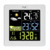 TFA SUN 2 bezvadu meteostacija ar 12-24 stundu prognozi, iekštelpu/āra temperatūru un mitrumu, gaisa spiedienu, mēness fāzi, saullēkta/saullieta laikiem, DCF-77 radio pulksteni un 1 āra sensoru 35.1174.02
