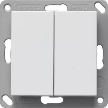 Gira Bluetooth sienas raidītājs 2-gang Pure White Matt 246203
