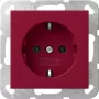 Gira System 55 SCHUKO kontaktligzda sarkana 4455108