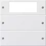 Gira System 55 pārslēga uzliku komplekts 2-gang Pure White 219203