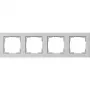 Gira Standard 55 rāmis 4 moduļiem, pelēks 021437