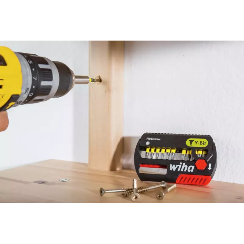 Wiha 42294 Phillips PH2 x 25 mm urbjmašīnas uzgalis, 1/4 collu sešstūra kāts, molibdēna-vanādija tērauds