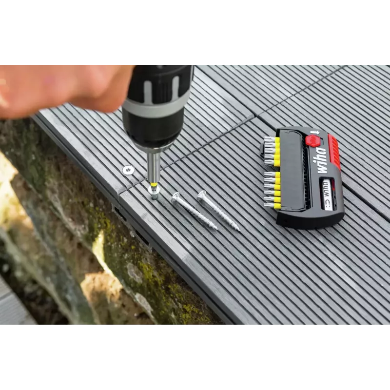 Wiha 42294 Phillips PH2 x 25 mm urbjmašīnas uzgalis, 1/4 collu sešstūra kāts, molibdēna-vanādija tērauds
