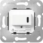 Gira SCHUKO kontaktligzdas ieliktnis ar USB Type C PD, 16 A, 250 V, iekšējai montāžai, melns 236200