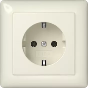 Gira 444001 SCHUKO kontaktligzda Standard 55, tīri balta spīdīga, 16 A, 250 V, ierīkojama