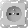 GIRA 4485015 Schuko kontaktligzda ar zemējuma tapu, System 55, tīri balta spīdīga