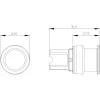 Siemens SIRIUS ACT sēnes formas spiedpogas priekšējais elements, plastmasa, zaļš, 40 mm, momentāna darbība 3SU1000-1AD40-0AA0