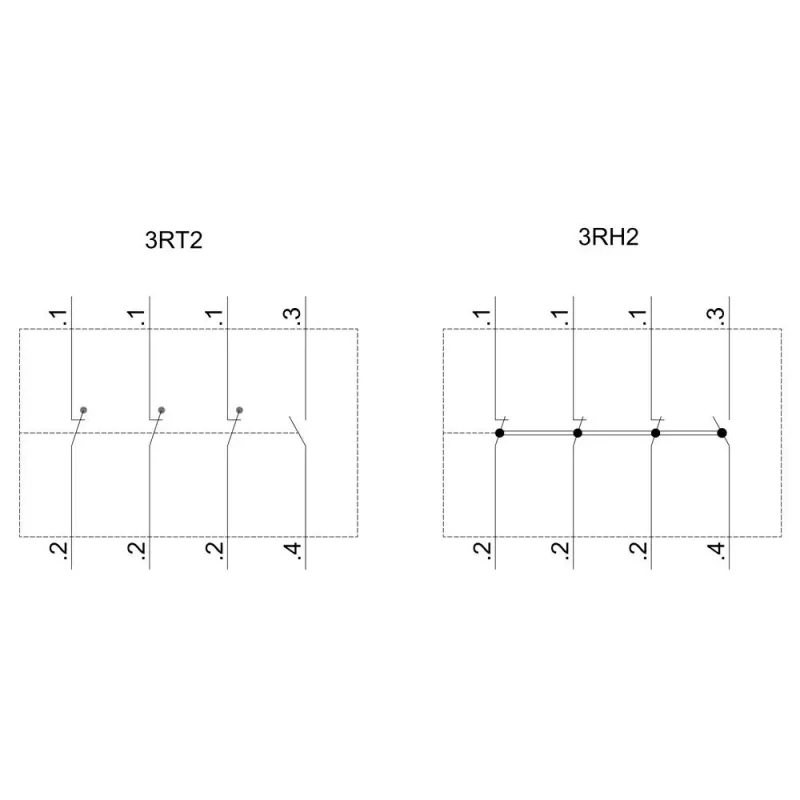 Siemens SIRIUS palīgkontaktu bloks 1NO+3NC, priekšējā montāža, skrūvju spailes, 3RH2911-2HA13