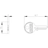 Siemens atslēga atslēgas slēdzim, slēdzenes numurs 455 3SU19500FC800AA0