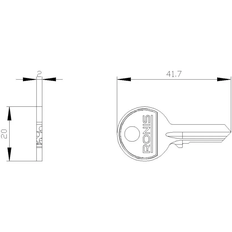 Siemens atslēga atslēgas slēdzim, slēdzenes numurs 455 3SU19500FC800AA0