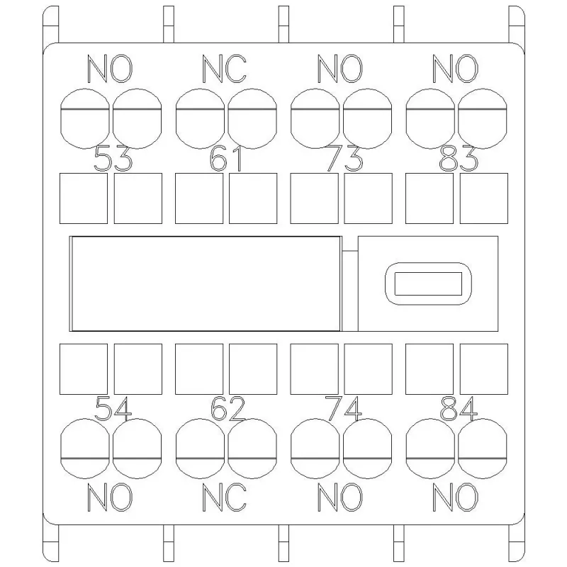 Siemens SIRIUS palīgkontaktu bloks 3NO+1NC, priekšējā montāža 3RH2911-2XA31-0MA0