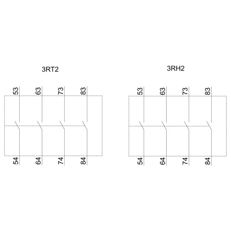 Siemens 3RH2911-1XA40-0MA0 palīgkontaktu bloks, 4 NO, skrūvju spailes, sānu montāža SIRIUS 3RH2/3RT2