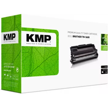 KMP tonera kasetne Brother TN-3600 melna 3000 lappuses pārstrādāta 1272,0000