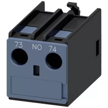 Siemens SIRIUS palīgkontaktu bloks 1 NO, priekšējā montāža 3RT2 kontaktoriem un 3RH2 relejiem, skrūvju spailes, 690V izolācija, 3RH2911-1AA10
