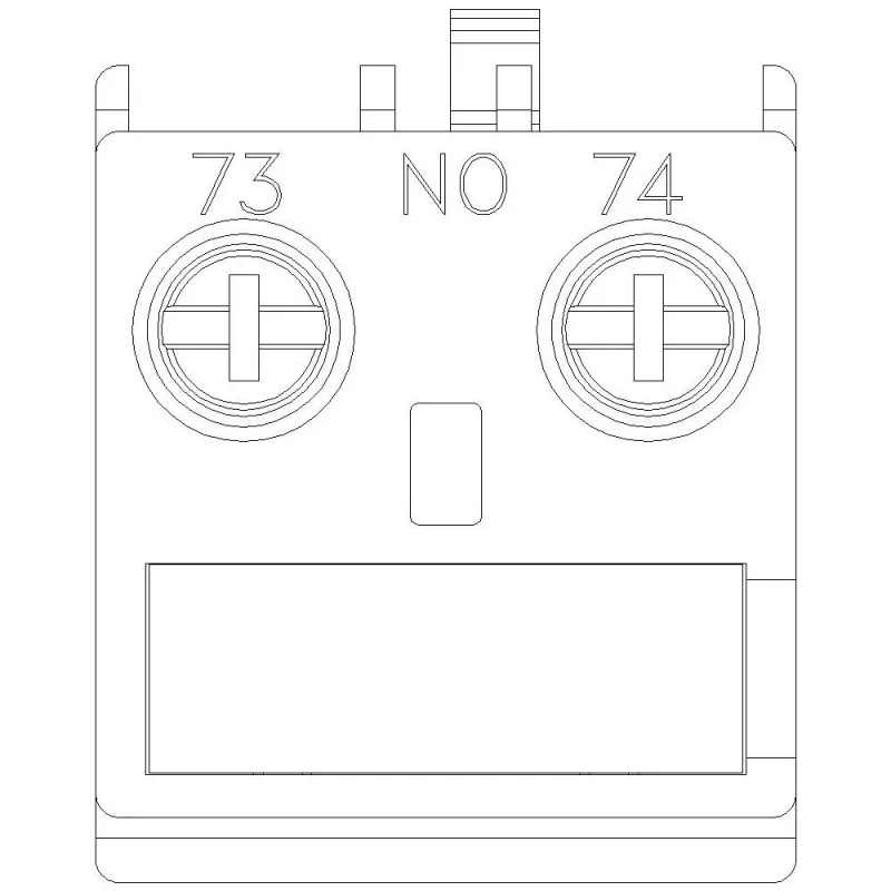 Siemens SIRIUS palīgkontaktu bloks 1 NO, priekšējā montāža 3RT2 kontaktoriem un 3RH2 relejiem, skrūvju spailes, 690V izolācija, 3RH2911-1AA10