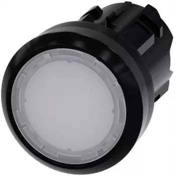 Siemens SIRIUS ACT apgaismojams spiedpogas priekšējais elements, balts, 22 mm, plastmasa 3SU1001-0AA60-0AA0