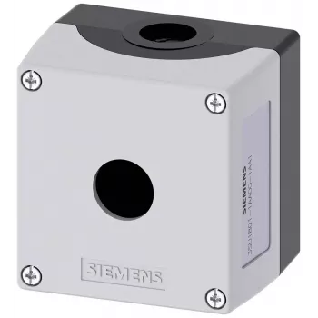 Siemens SIRIUS ACT 3SU18011AA001AA1 korpuss 4 pozīciju selektora slēdžim, 22 mm, melns plastmasas, IP66/IP67/IP69K, M20 kabeļu ievadi