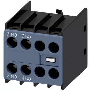 Siemens palīgkontaktu bloks 3RH2911-1HA20, 2 NO, priekšējā montāža, skrūvju spailes