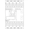 Siemens SIRIUS 3RH2 palīgkontaktors 3RH2122-2AP60, 4 polu, 2NO+2NC, 230V AC spole, skrūvju spailes