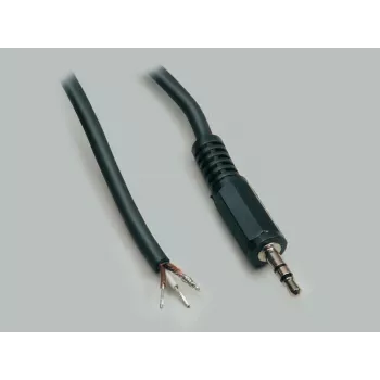 BKL Electronic 1101052 3,5 mm stereo jack spraudnis, 3 polu, metāla, lodējams, 1 gab
